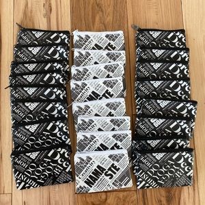 12 Lululemon black and white mini bags